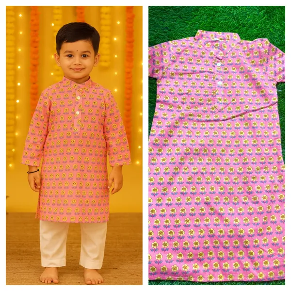 Orange_Cotton_Kurta_Pajama_Dhoti_Set_For_Boy