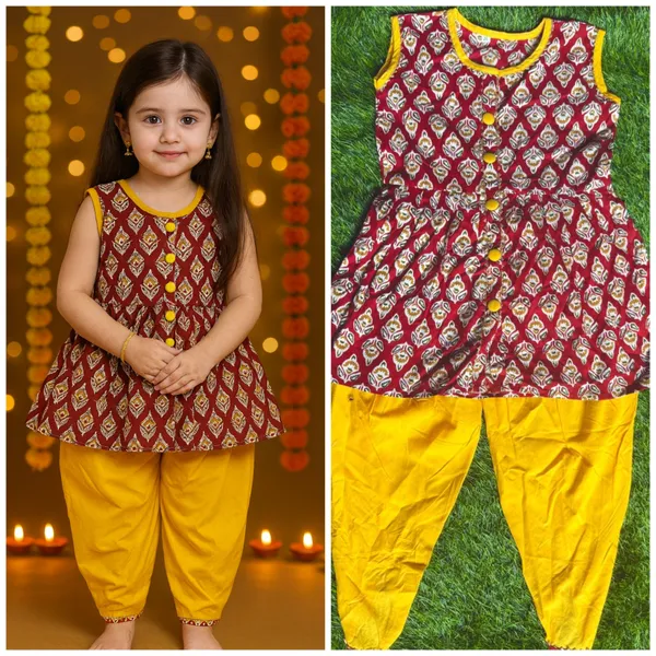 Multicolor_Cotton_Ethnic_Wear_For_Girl