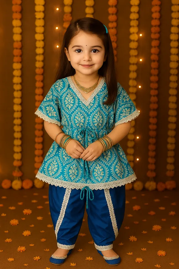 Multicolor_Cotton_Ethnic_Wear_For_Girl