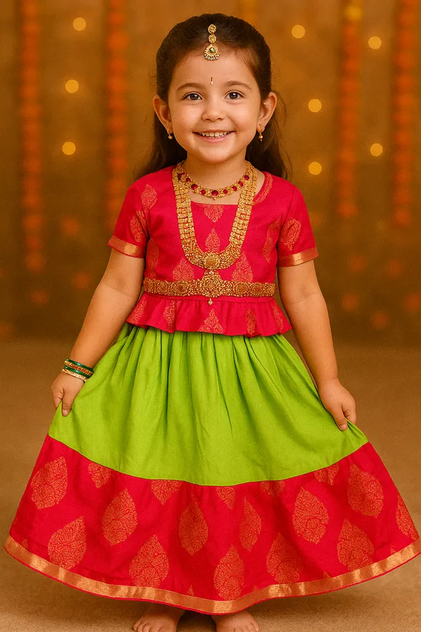 Multicolor_Cotton_Ethnic_Wear_For_Girl