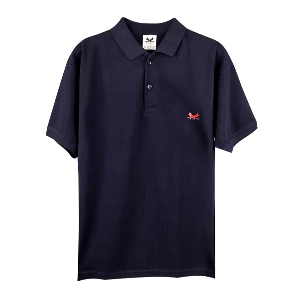 Navy_Blue_Cotton_Blend_Polo_T-Shirt_For_Men