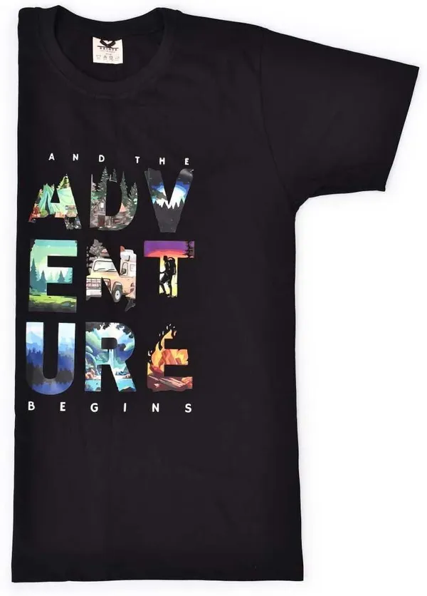Black_Cotton_Blend_Printed_Regular_T-Shirt_For_Men