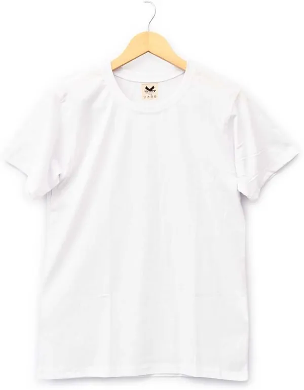White_Cotton_Blend_Solid_Regular_T-Shirt_For_Men