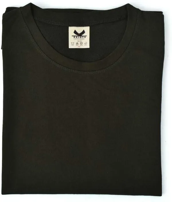 Dark_Green_Cotton_Blend_Printed_Regular_T-Shirt_For_Men