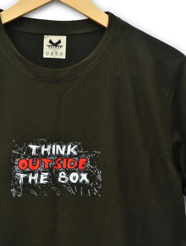 Dark_Green_Cotton_Blend_Printed_Regular_T-Shirt_For_Men