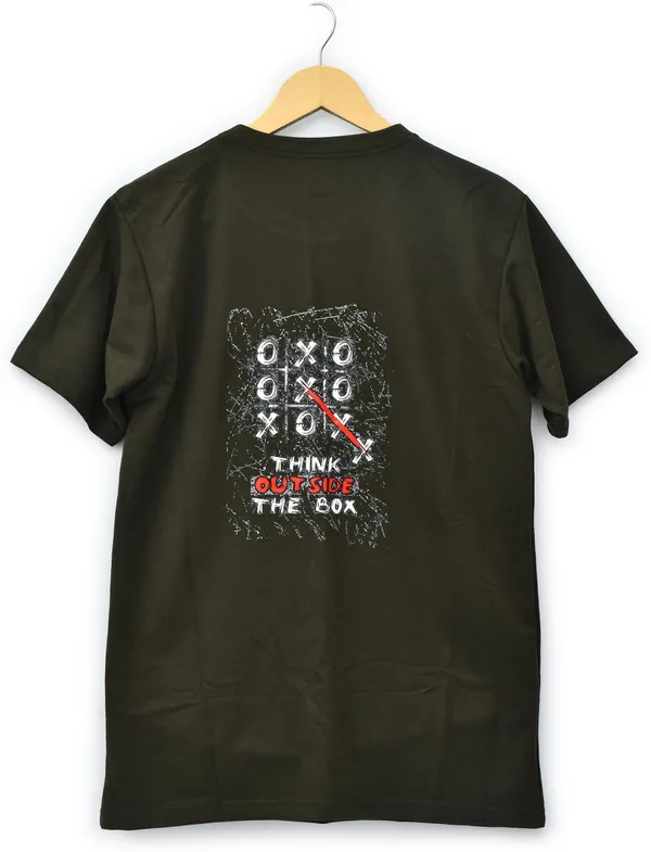 Dark_Green_Cotton_Blend_Printed_Regular_T-Shirt_For_Men