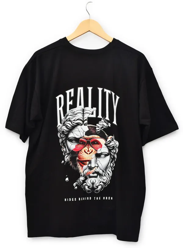 Black_Cotton_Blend_Printed_Oversized_T-Shirt_For_Men