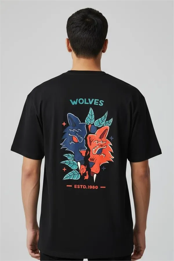Black_Cotton_Blend_Printed_Oversized_T-Shirt_For_Men