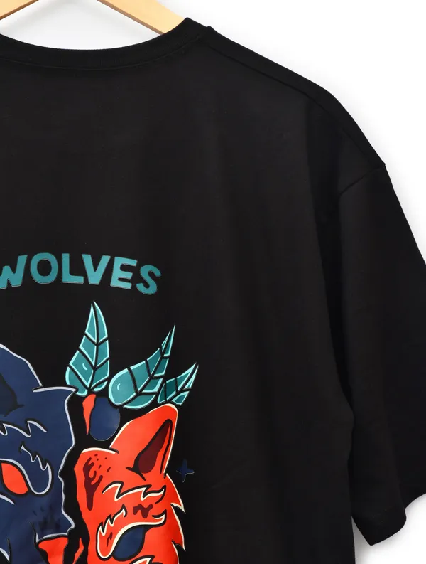 Black_Cotton_Blend_Printed_Oversized_T-Shirt_For_Men