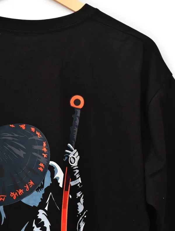 Black_Cotton_Blend_Printed_Oversized_T-Shirt_For_Men