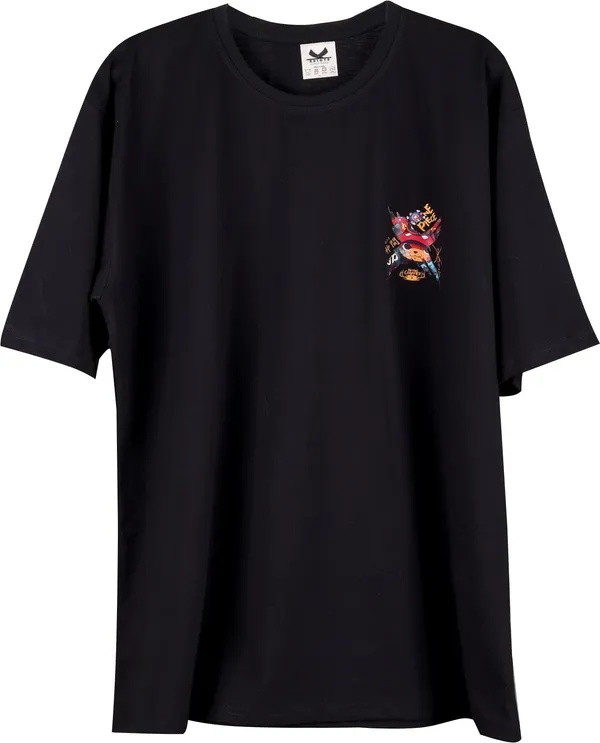 Black_Cotton_Blend_Printed_Oversized_T-Shirt_For_Men