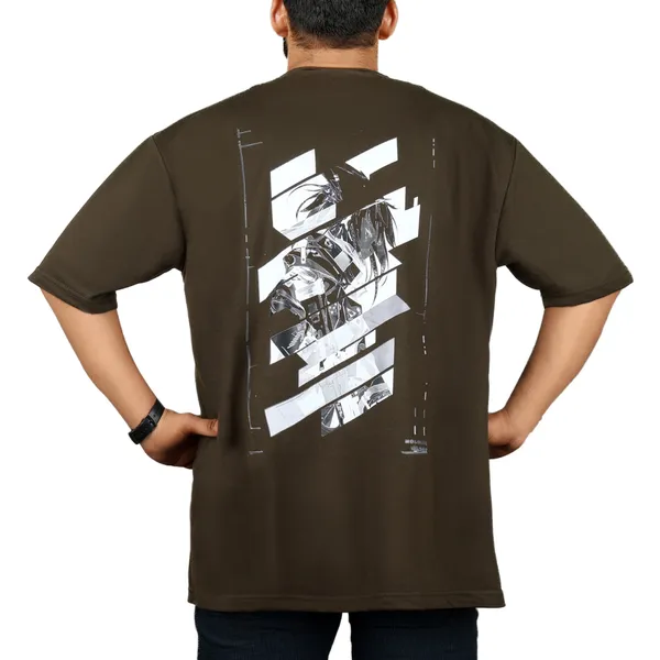 Olive_Cotton_Blend_Round_Neck_T-Shirt_For_Men