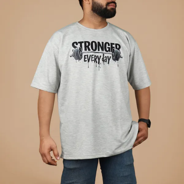 Grey_Cotton_Blend_Round_Neck_T-Shirt_For_Men