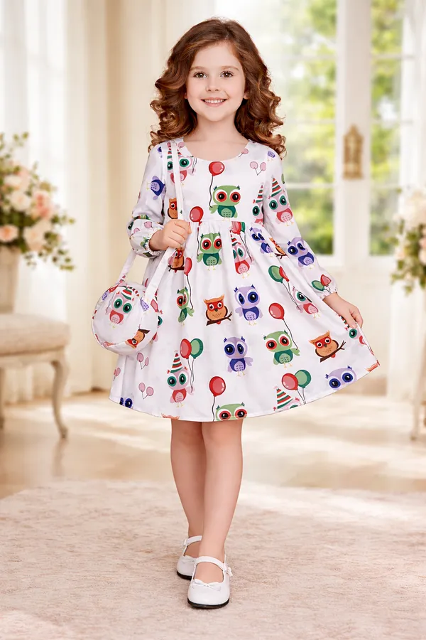 Cute_Owl_Print_Full_Sleeve_Dress_with_Sling_Bag_for_Girls