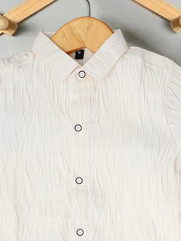 Boys_Cream_Cotton_Shirt_&_Shorts_Set