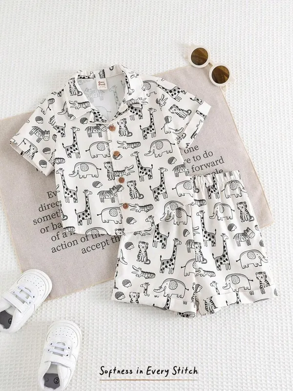 Boys_Cute_Animal_Print_Shirt_&_Shorts_Co-Ord_Set