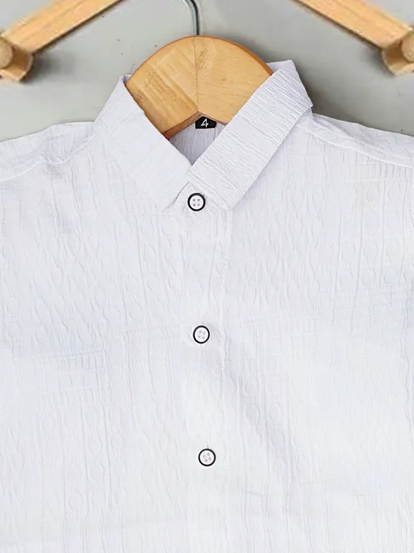 Boys_Solid_White_Cotton_Shirt_&_Shorts_Set