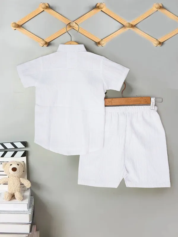Boys_Solid_White_Cotton_Shirt_&_Shorts_Set