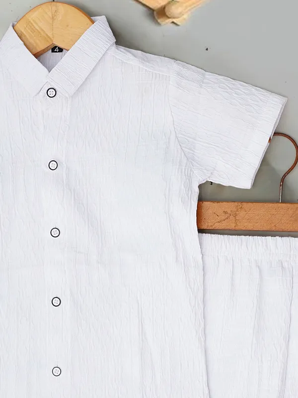 Boys_Solid_White_Cotton_Shirt_&_Shorts_Set