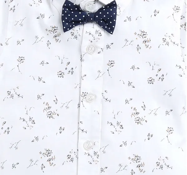 Boys�_Floral_Button-Down_Shirt_&_Navy_Shorts_Set