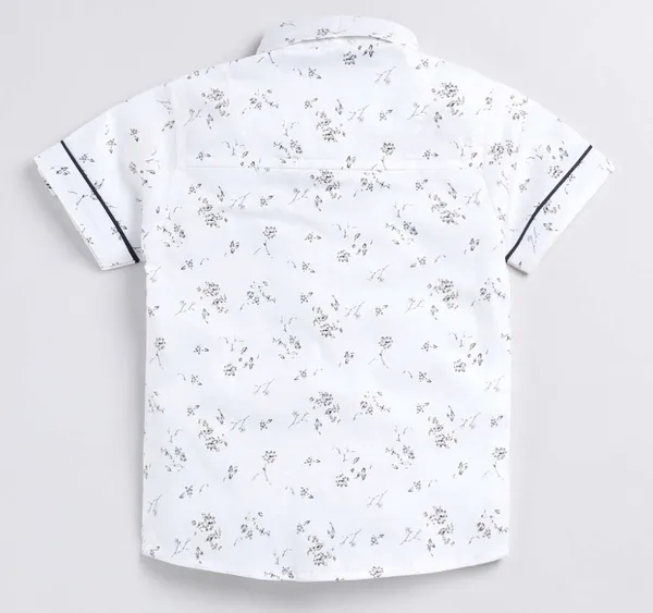 Boys�_Floral_Button-Down_Shirt_&_Navy_Shorts_Set