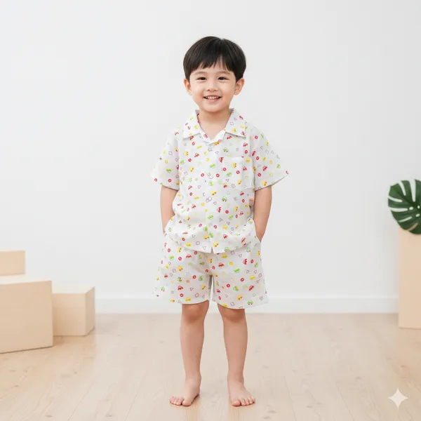 Cool_Cub_Multicolor_Print_Boys_Shirt_&_Shorts_Set