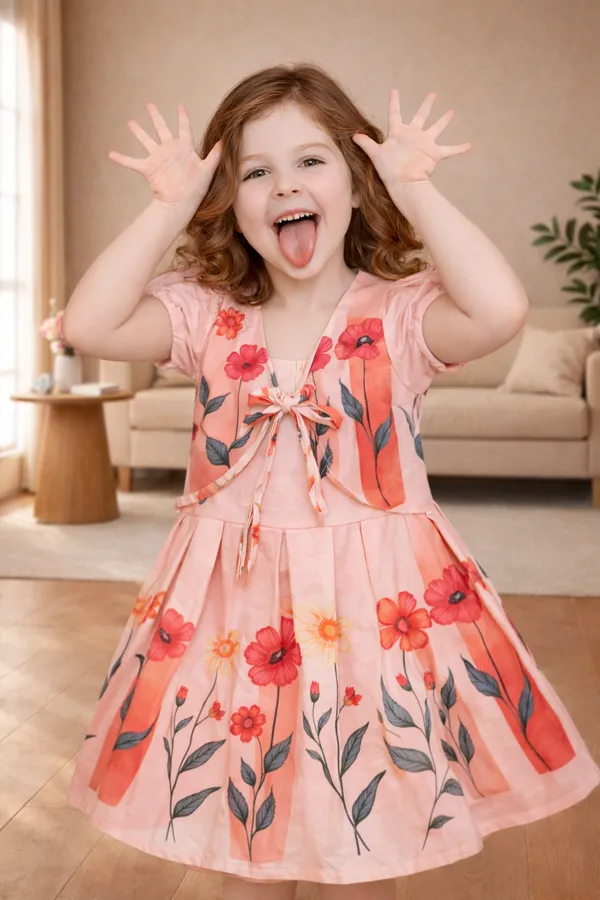 Sunshine_Daisy_Printed_Girls_Dress