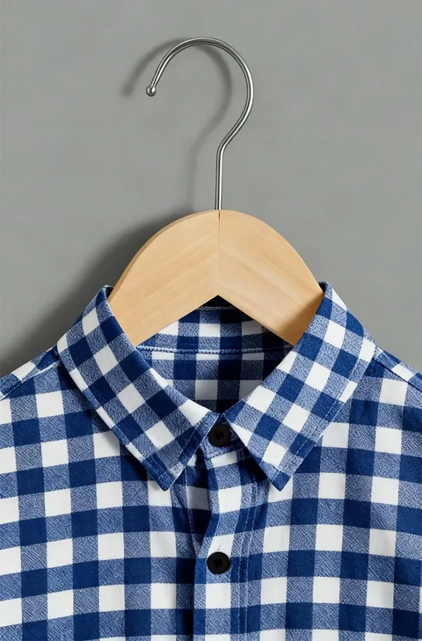 Froquiliz_Boys_Classic_Blue_Checkered_Full_Sleeve_Shirt