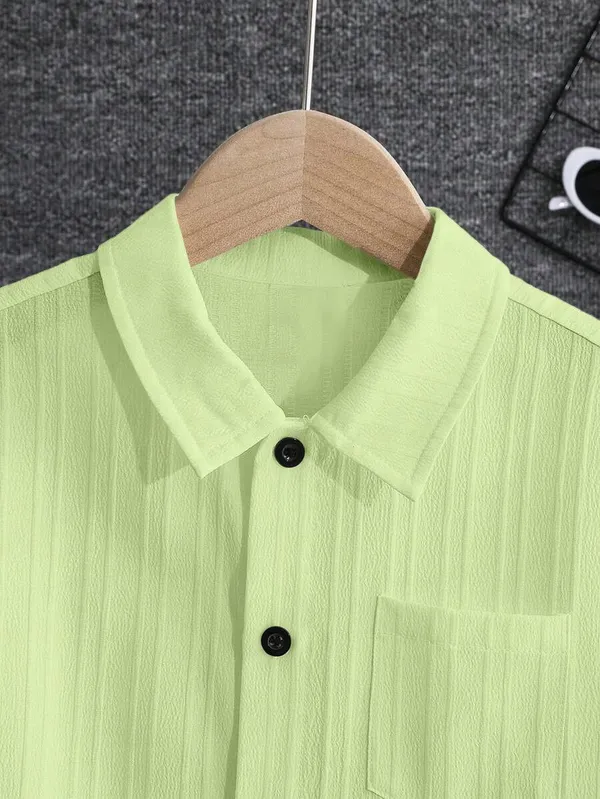 Froquiliz_Boys_Classic_Light_Green_Half_Sleeve_Shirt