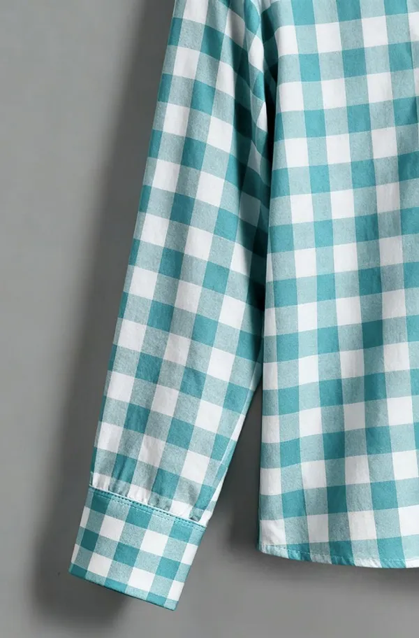 Froquiliz_Boys_Classic_Mint_Green_Checked_Full_Sleeve_Shirt