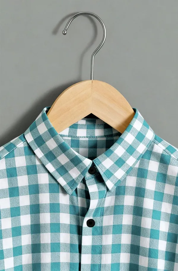 Froquiliz_Boys_Classic_Mint_Green_Checked_Full_Sleeve_Shirt