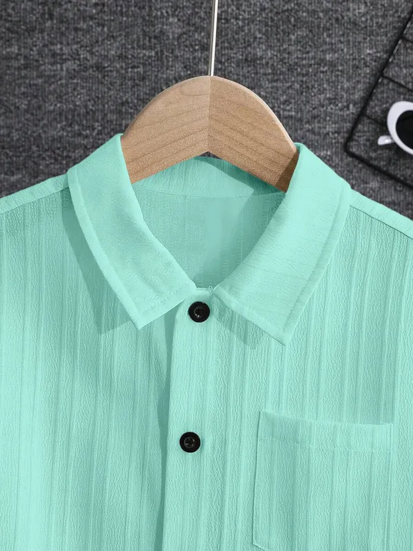 Froquiliz_Boys_Classic_Mint_Green_Half_Sleeve_Shirt