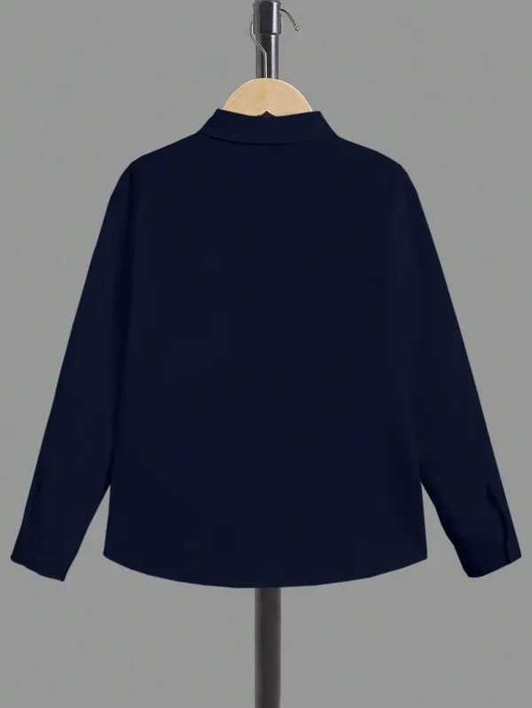Froquiliz_Boys_Classic_Navy_Blue_Full_Sleeve_Shirt