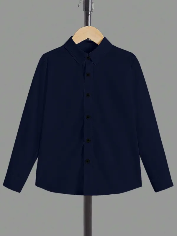 Froquiliz_Boys_Classic_Navy_Blue_Full_Sleeve_Shirt