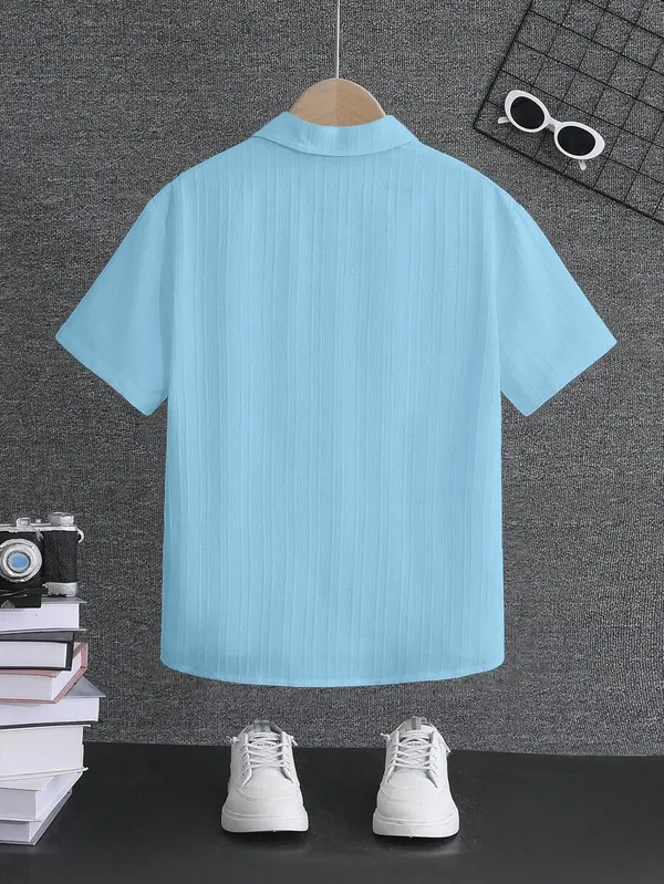 Froquiliz_Boys_Classic_Sky_Blue_Half_Sleeve_Shirt