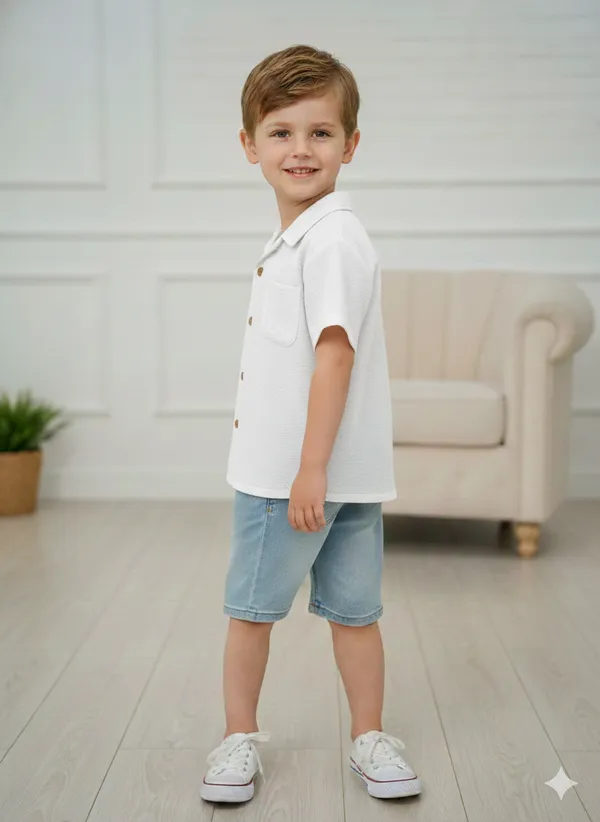 Froquiliz_Boys_Solid_White_Half_Sleeve_Shirt