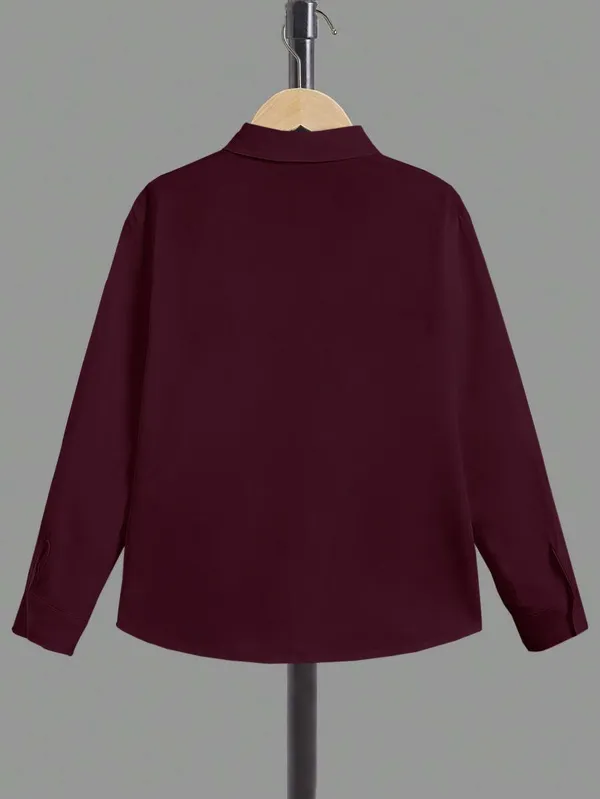 Froquiliz_Elite_Solid_Maroon_Boys_Shirt
