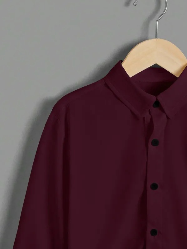 Froquiliz_Elite_Solid_Maroon_Boys_Shirt
