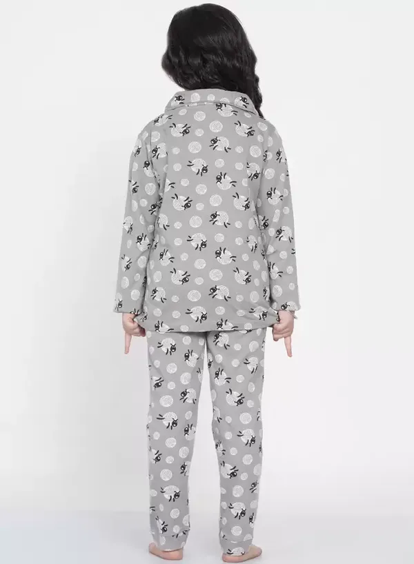 Kids_Girls_Cotton_Night_Suit_?_Grey_Polka_&_Bunny_Print_Full_Sleeves_Pajama_Set