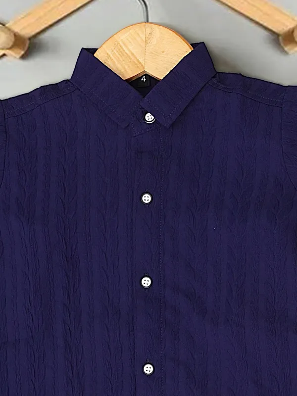 Kids_Navy_Blue_Shirt_&_Shorts_Co-Ord_Set