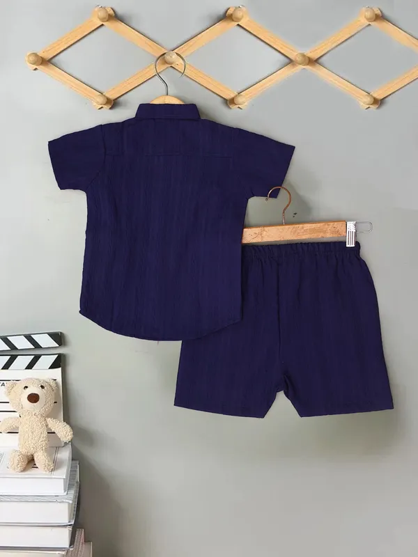 Kids_Navy_Blue_Shirt_&_Shorts_Co-Ord_Set