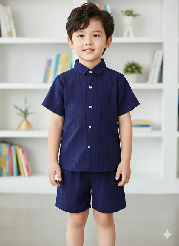 Kids_Navy_Blue_Shirt_&_Shorts_Co-Ord_Set