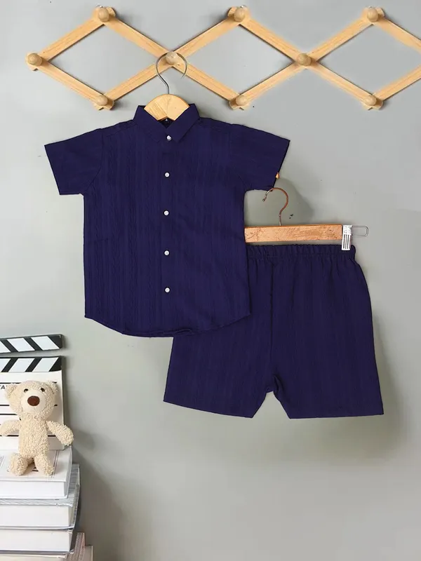Kids_Navy_Blue_Shirt_&_Shorts_Co-Ord_Set