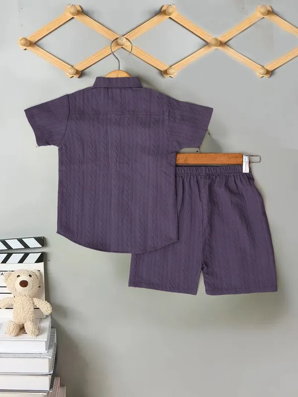 Kids_Solid_Purple_Shirt_&_Shorts_Co-Ord_Set