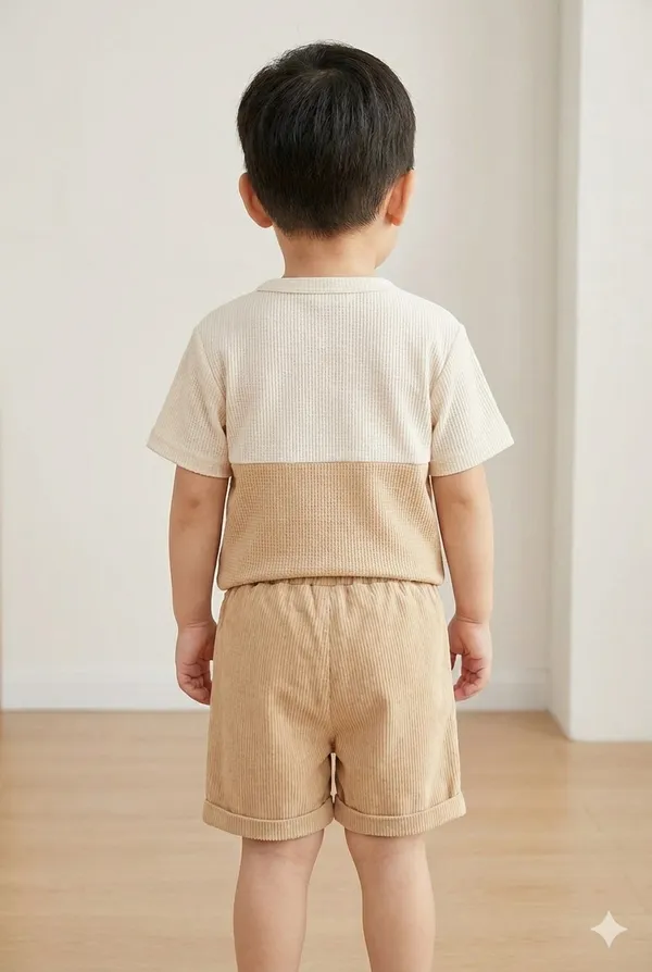 Little_Champ_Beige_Breeze_Cotton_Dress_Set