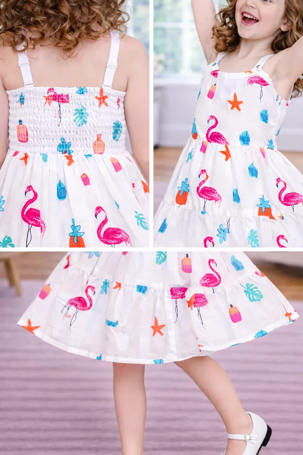 Tropical_Flamingo_Print_Layered_Flare_Dress_for_Girls