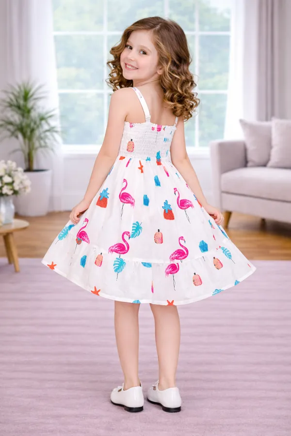 Tropical_Flamingo_Print_Layered_Flare_Dress_for_Girls