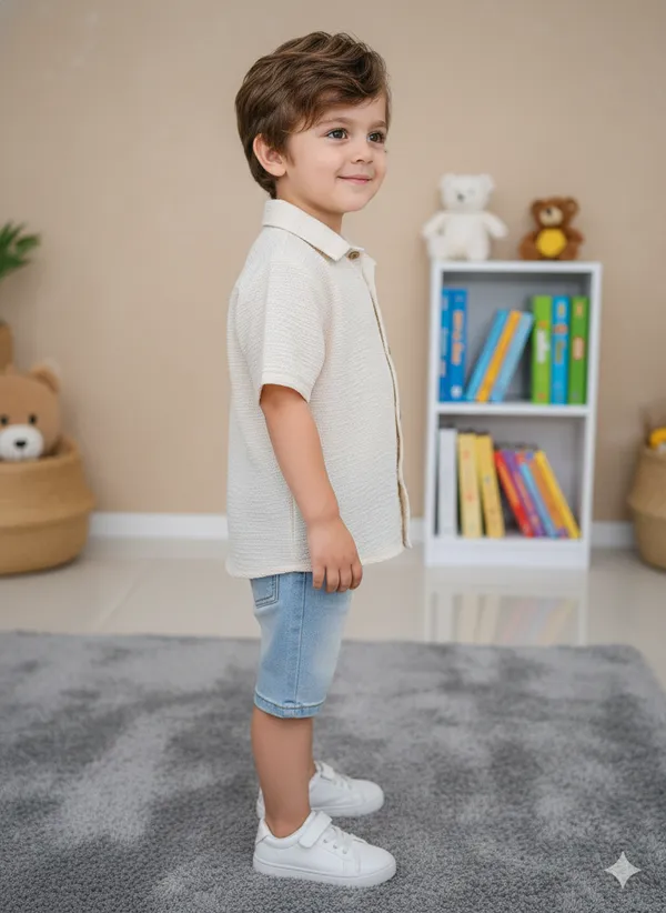 Smart_Look_Beige_Boys_Half_Sleeve_Shirt