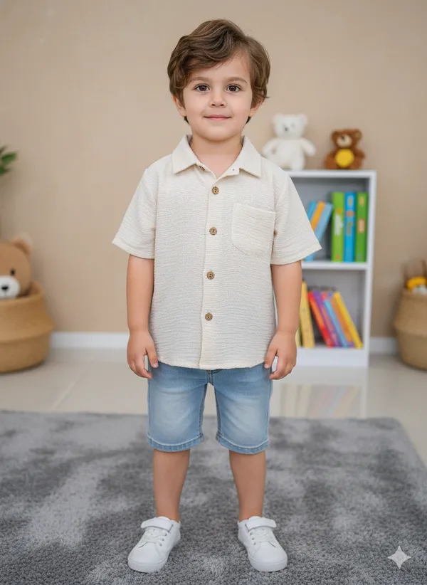 Smart_Look_Beige_Boys_Half_Sleeve_Shirt