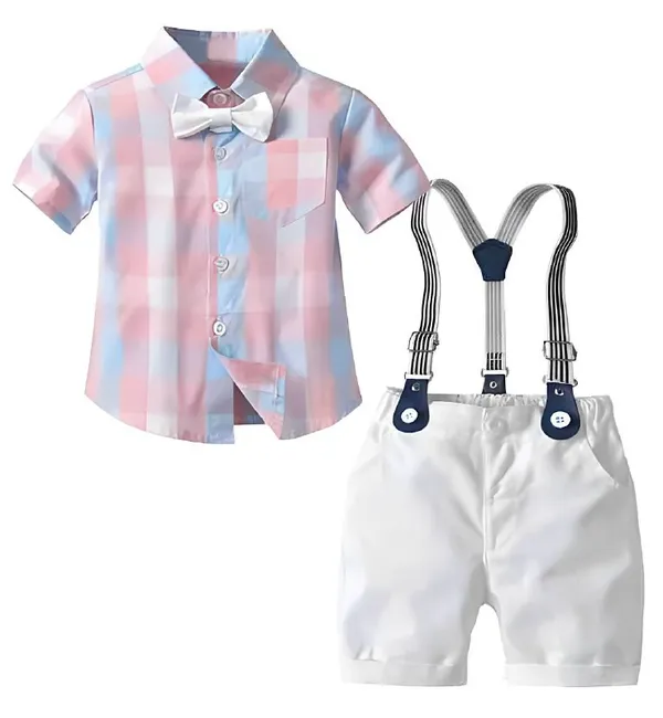 Stylish_Baby_Boy_Party_Wear_Shirt_&_Shorts_Set_With_Suspenders_&_Bow_Tie